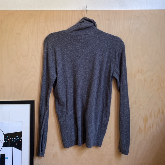 Madewell | Whisper Cotton Turtleneck in Heather Mercury M - Picture 5 of 7